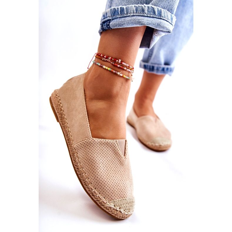 PG1 Espadrillas da donna in camoscio beige Corry 4