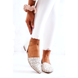 Eleganti ballerine in pelle Laura Messi 1110 Beige 1