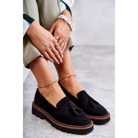 Vinceza Scarpe in pelle scamosciata da donna sulla piattaforma Unni nera nero 4