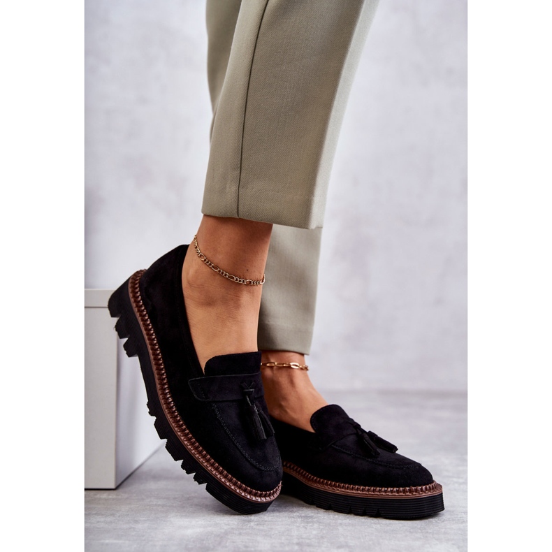 Vinceza Scarpe in pelle scamosciata da donna sulla piattaforma Unni nera nero 2