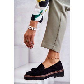Vinceza Scarpe in pelle scamosciata da donna sulla piattaforma Unni nera nero 3
