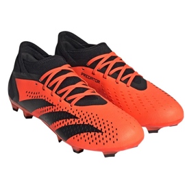 Scarpe da calcio Adidas Predator Accuracy.3 Fg M GW4591 arance e rosse rosso 7
