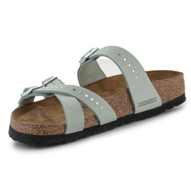 Pantofole Birkenstock Franca Injected Rivetti Matcha W 1024267 verde 2