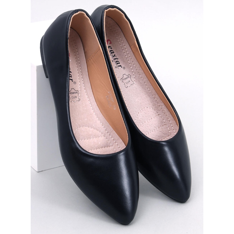 BM Ballerine Trento con soletta in pelle nera nero 1
