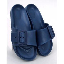 BM Ciabatte Romero D.BLUE in gomma con fibbia 1