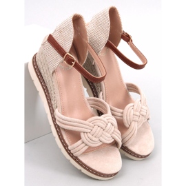 BM Sandalo con zeppa Tedder beige 1