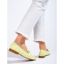 Mocassini da donna in camoscio verde Shelovet 2