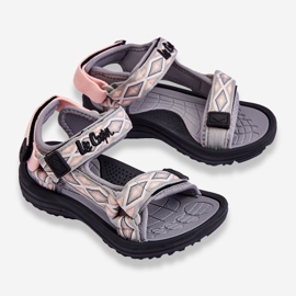 Sandali per bambini Lee Cooper LCW-23-34-1681 grigio-rosa 2