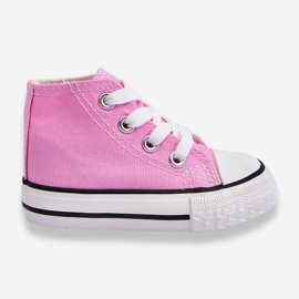 Sneakers alte da bambino Filemon rosa 1