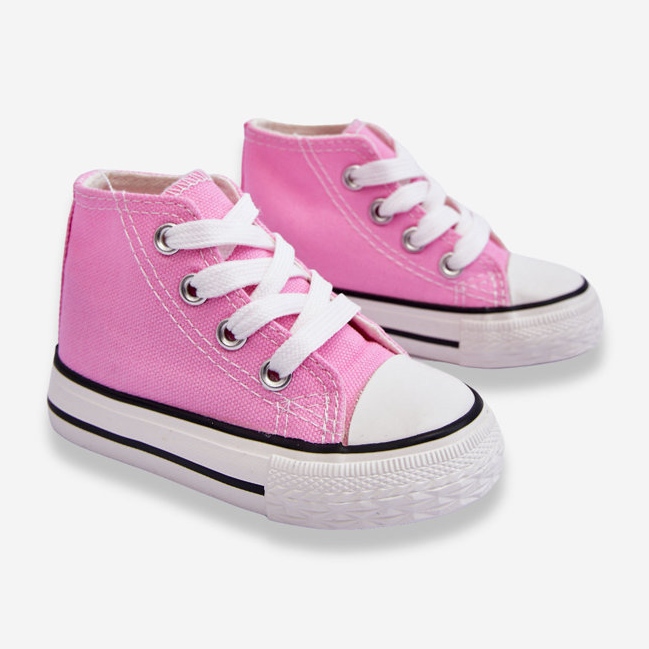 Sneakers alte da bambino Filemon rosa 2
