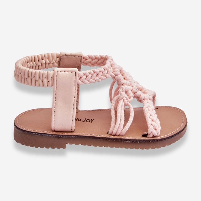 Sandali Slip-on intrecciati per bambini Pink Tracy rosa 1