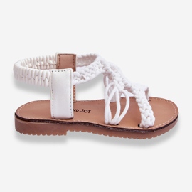 Sandali Slip-on intrecciati per bambini Tracy bianco 1