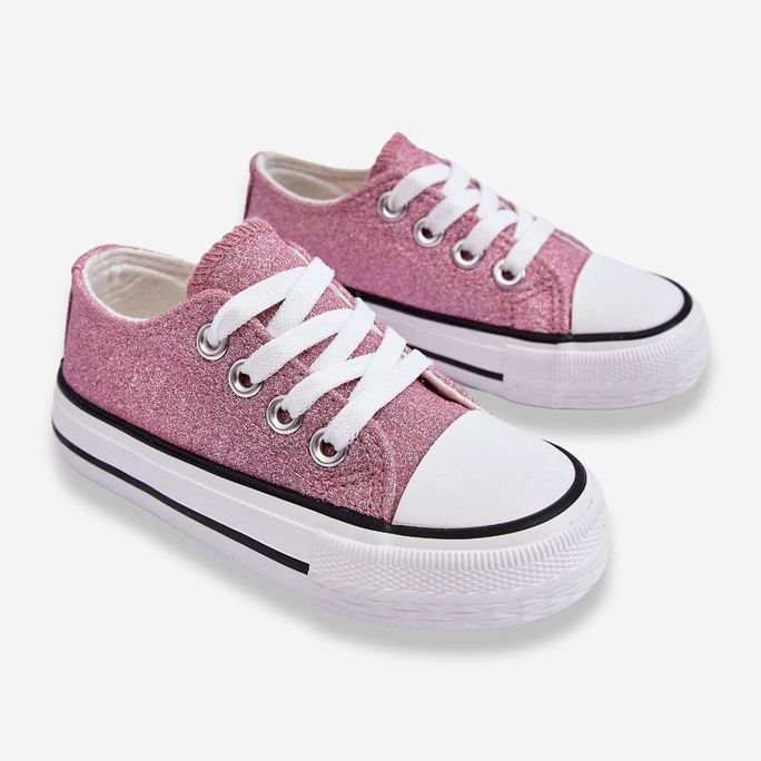 Sneakers Stringate da Bambino Rosa Sporco Wella 2