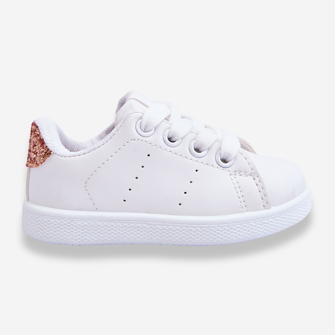 FR1 Scarpe Sportive da Bambino Bianco e Oro Rosa Lucido bianca 1