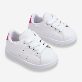 FR1 Scarpe Sportive da Bambino Miglia Bianche e Rosa bianca 2