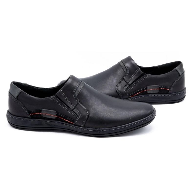 Olivier Mocassini uomo in pelle 520 nero 3