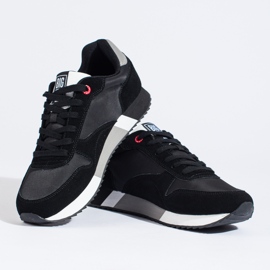 Scarpe sportive da uomo nere Big Star LL174158 Memory foam nero 2