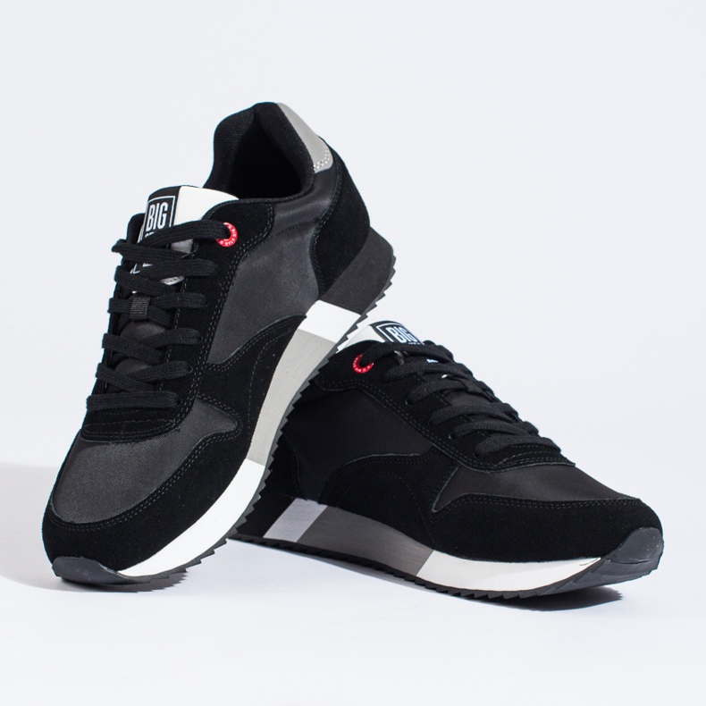 Scarpe sportive da uomo nere Big Star LL174158 Memory foam nero 2