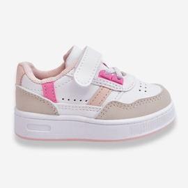 FR1 Scarpe sportive per bambini classiche Marlin bianco e rosa 1
