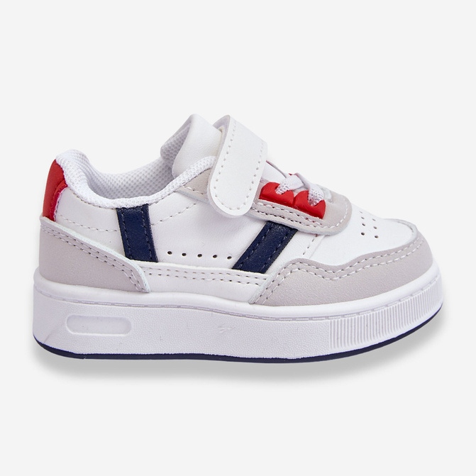 Scarpe sportive per bambini classiche Marlin bianco e rosso 1