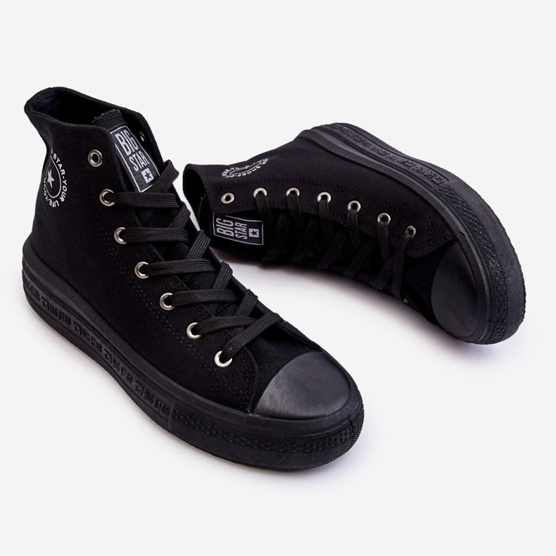 Sneakers alte da donna Big Star LL274A182 Nere nero 1