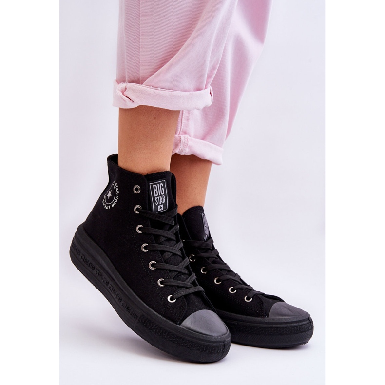 Sneakers alte da donna Big Star LL274A182 Nere nero 2