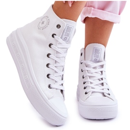 Sneakers alte da donna Big Star LL274A183 Bianche bianca 10