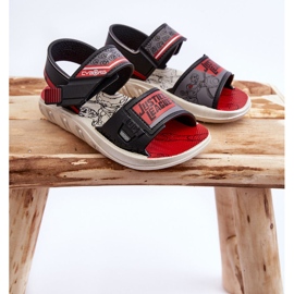 Sandali per bambini Grendene Kids JJ385011 Neri e rossi nero 2