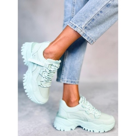 Scarpe da ginnastica con plateau Bains Verde 1