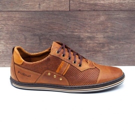 Polbut Scarpe casual da uomo 1801P cammello multicolore 1
