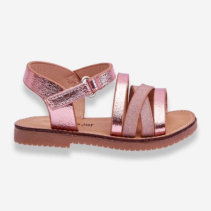 Sandali da bambino con strisce rosa Isla 1