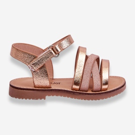 Sandali da bambino con cinturini Rose Gold Isla d'oro 1