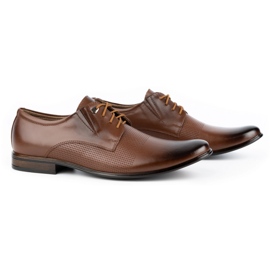 Olivier Scarpe eleganti da uomo in pelle 302T3 marrone 2