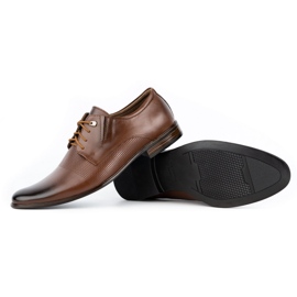 Olivier Scarpe eleganti da uomo in pelle 302T3 marrone 3