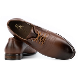Olivier Scarpe eleganti da uomo in pelle 302T3 marrone 4