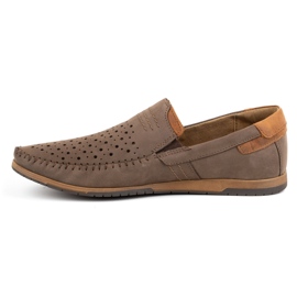 KOMODO Scarpe uomo mocassini 876 summer brown marrone 1