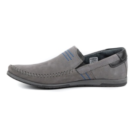 KOMODO Mocassini uomo in pelle 876 grigio 1