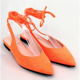 Ballerine stringate Dentoni colore arancio arancia 1