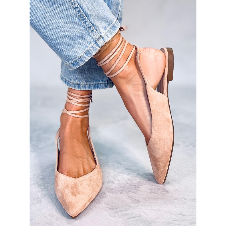 Ballerine slingback nude Dentoni beige 1