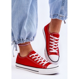 FR1 Sneakers Classiche Basse da Donna Rosse Vegas rosso 2