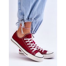 FR1 Sneakers basse classiche da donna Bordeaux Vegas rosso 1
