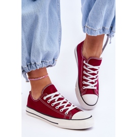 FR1 Sneakers basse classiche da donna Bordeaux Vegas rosso 2
