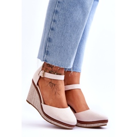 PS1 Sandali Con Zeppa Classici Da Donna Beige Malani 7