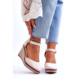 PS1 Sandali Con Zeppa Classici Da Donna Beige Malani 1