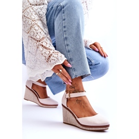PS1 Sandali Con Zeppa Classici Da Donna Beige Malani 5