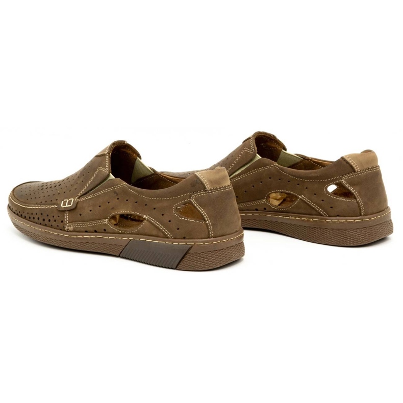 Olivier Scarpe da uomo in pelle 937MP marrone 5