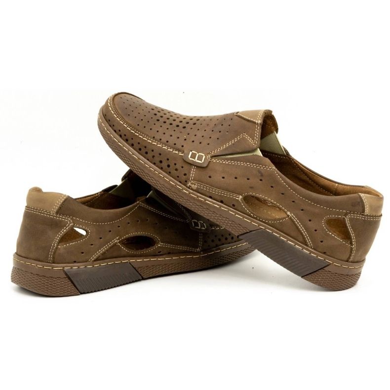 Olivier Scarpe da uomo in pelle 937MP marrone 4