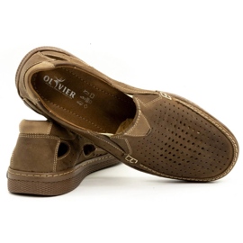 Olivier Scarpe da uomo in pelle 937MP marrone 3