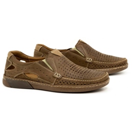 Olivier Scarpe da uomo in pelle 937MP marrone 2