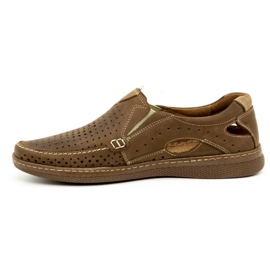 Olivier Scarpe da uomo in pelle 937MP marrone 1
